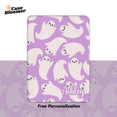 Custom Halloween Purple Ghost Kindle Case, Kobo Case, Free Personalization